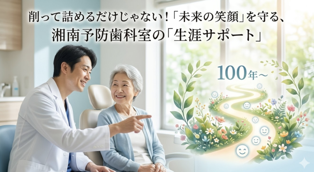 削って詰めるだけではない未来を見据えた歯科治療について解説する湘南予防・歯科室のブログ画像