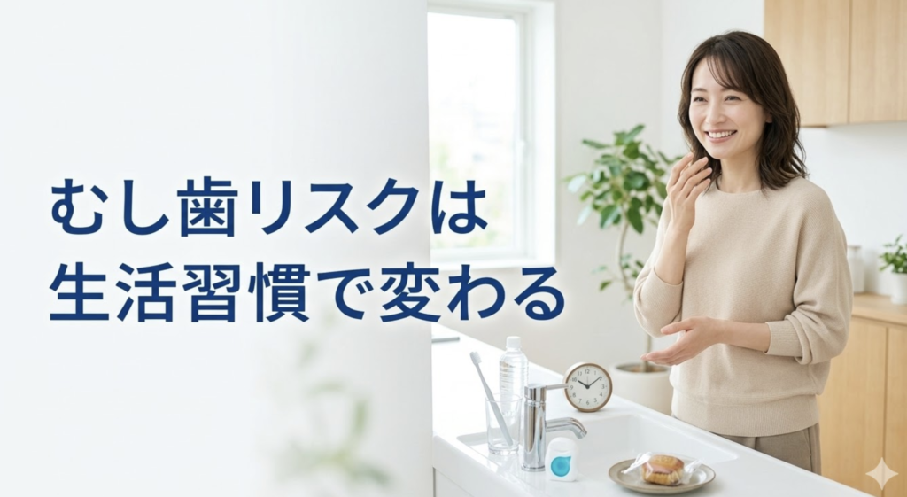 むし歯になりやすい人となりにくい人の生活習慣の違いを解説する湘南予防・歯科室のブログ画像